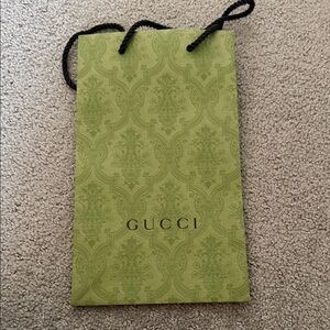 New Gucci Olive Green Embossed Bag